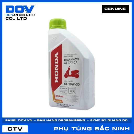 Chai dầu động cơ xe ga SL-MB10W-30 800ml — 082322MBK8LVD