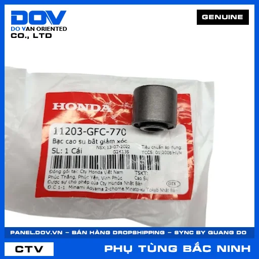 BẠC CAO SU BẮT GIẢM XÓC (phuộc) LEAD 110 — 11203GFC770