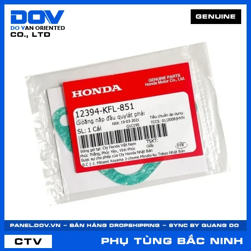 Gioăng nắp đầu quylát phải WAVE 100, WAVE ALPHA — 12394KFL851