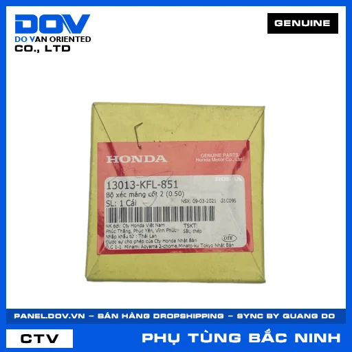 BỘ XÉC MĂNG CỐT 2 (0.50) SUPER DREAM, WAVE 100, WAVE ALPHA, WAVE RSX 110 — 13013KFL851