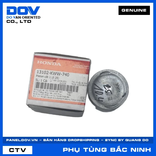 PISTON CỐT 1 (0.25) BLADE 110, DREAM 110, WAVE ALPHA 110, WAVE RSX 110 — 13102KWW740