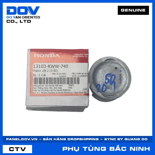 PISTON CỐT 2 (0.50) BLADE 110, DREAM 110, WAVE ALPHA 110, WAVE RSX 110 — 13103KWW740