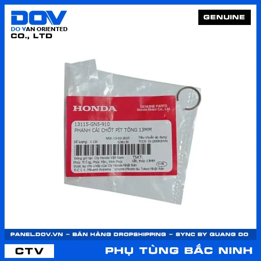 PHANH CÀI CHỐT PÍT TÔNG 13MM AIR BLADE 110, AIR BLADE 125, AIR BLADE 125/150, BLADE 110 — 13115GN5910