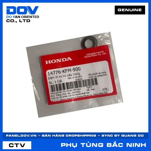 ĐỆM LÒ XO XU PÁP TRONG SUPER DREAM, WAVE 100, WAVE ALPHA — 14776KFM900