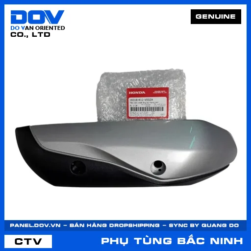 TẤM CÁCH NHIỆT ỐNG XẢ *NH411M* (pô) LEAD 125 — 18318K12V00ZA