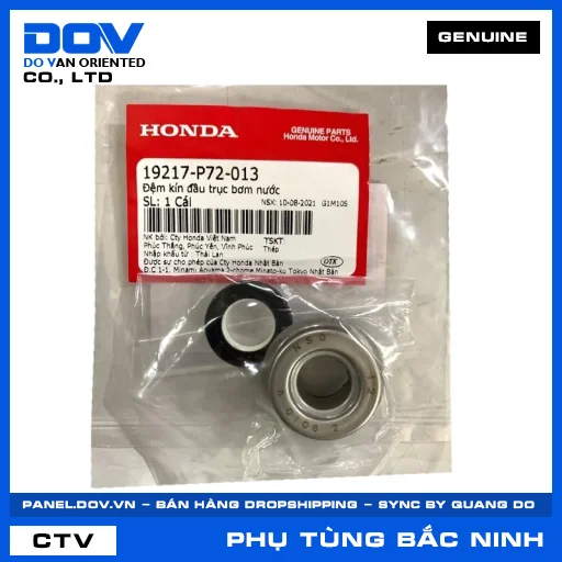 ĐỆM KÍN ĐẦU TRỤC BƠM NƯỚC CB150R, CB300R, CBR150R, REBEL 300 — 19217P72013