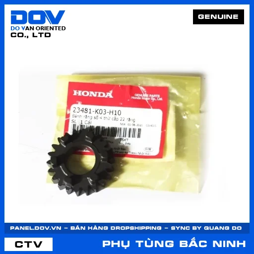 BÁNH RĂNG SỐ 4 TRỤC THỨ CẤP (22 RĂNG) BLADE 110, WAVE ALPHA 110, WAVE RSX 110 — 23481K03H10