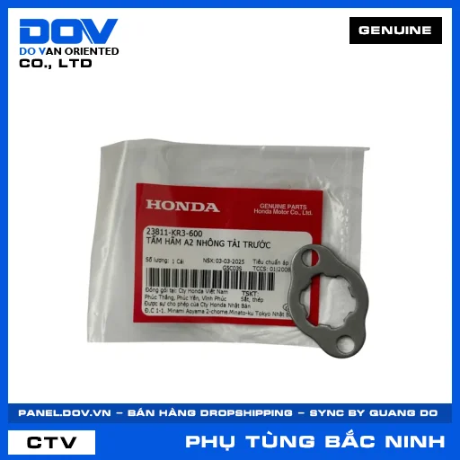 TẤM HÃM A2 NHÔNG TẢI TRƯỚC CB150R, CB250 NIGHTHAWK, CBR150R, WINNER 150 — 23811KR3600