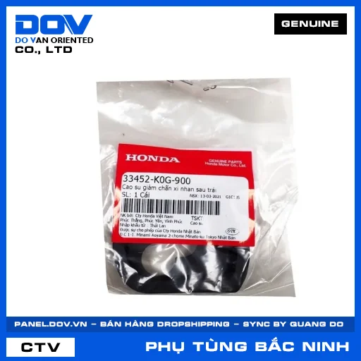CAO SU GIẢM CHẤN XI NHAN SAU TRÁI (đèn báo rẽ) SUPER CUB C125 — 33452K0G900