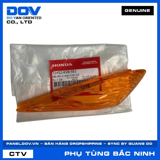 NẮP ĐÈN XI NHAN TRƯỚC TRÁI (đèn báo rẽ) CLICK 110 — 33452KVB951