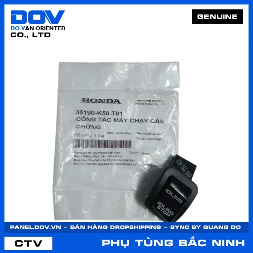 CÔNG TẮC MÁY CHẠY CẦM CHỪNG AIR BLADE 125, AIR BLADE 125/150, SH 125/150, SH 125/160 — 35190K50T01