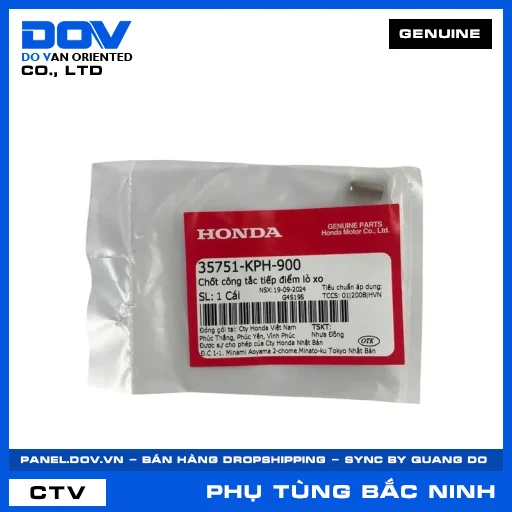 CHỐT CÔNG TẮC TIẾP ĐIỂM LÒ XO CB150R, CB350 H'NESS, CBR150R, FUTURE NEO — 35751KPH900