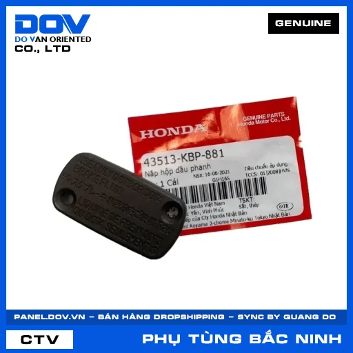 NẮP HỘP DẦU PHANH (thắng) BLADE 110, CB150R, CB300R, FUTURE 125 — 43513KBP881