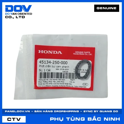 PHỚT CHẮN BỤI CAM PHANH (thắng) BLADE 110, CB250 NIGHTHAWK, CLICK 110, DREAM 110 — 45134250000