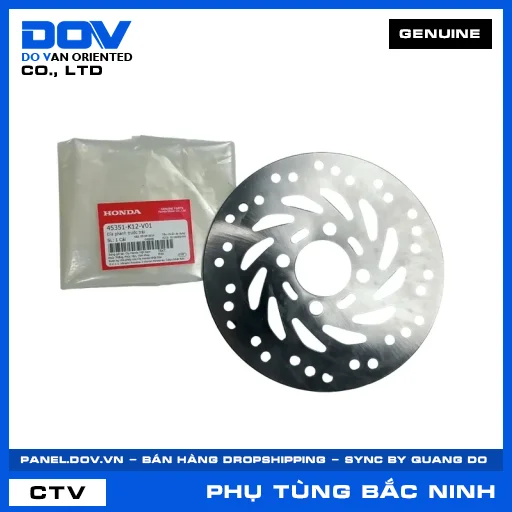 ĐĨA PHANH TRƯỚC TRÁI (đĩa thắng) LEAD 125 — 45351K12V01