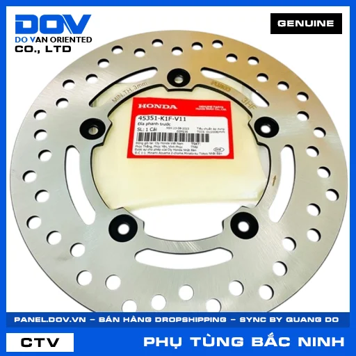 ĐĨA PHANH TRƯỚC (đĩa thắng) AIR BLADE 125/150, AIR BLADE 125/160 — 45351K1FV11