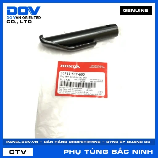 ỐNG ĐỆM ĐỂ CHÂN SAU PHẢI AIR BLADE 110, CB500X, CLICK 110, NX500 — 50711KET600