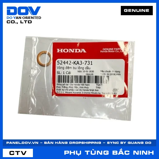 VÒNG ĐỆM BU LÔNG DẦU AIR BLADE 125/150, AIR BLADE 125/160 — 52442KA3731