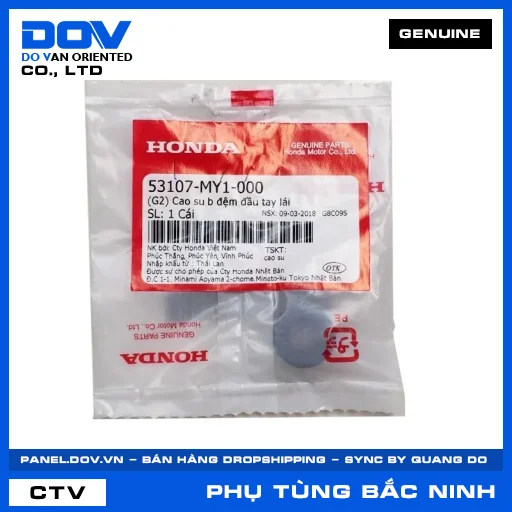 CAO SU B ĐỆM ĐẦU TAY LÁI CB300R, CB500F, CB650R, CBR650R — 53107MY1000