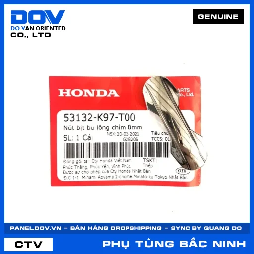 NÚT BỊT BU LÔNG CHÌM 8MM PCX, PCX 125/150, PCX 160 — 53132K97T00