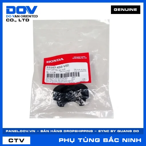 CỤM GIỮ TAY GA DƯỚI AIR BLADE 125/150, AIR BLADE 125/160, LEAD 125, SH 125/150 — 53167K66V00