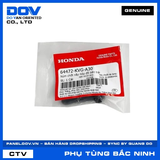 NÚM CHỐT NẮP HỘP ĐỒ BÊN TRÁI AIR BLADE 110 — 64472KVGA30