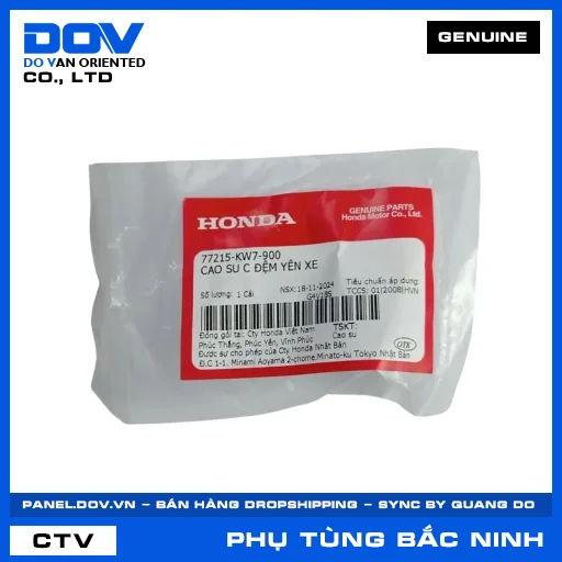 CAO SU C ĐỆM YÊN XE AIR BLADE 110, CB1000R, CB150R, CB300R — 77215KW7900