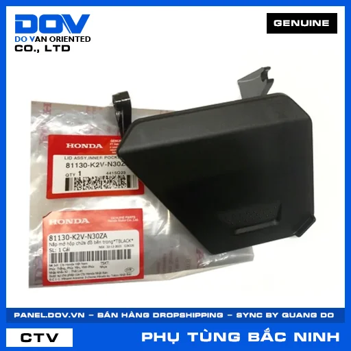 NẮP MỞ HỘP CHỨA ĐỒ BÊN TRONG*TBLACK* — 81130K2VN30ZA