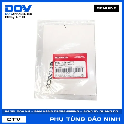 TEM HONDA 65MM *NHB25* SH MODE — 86101K29910ZB