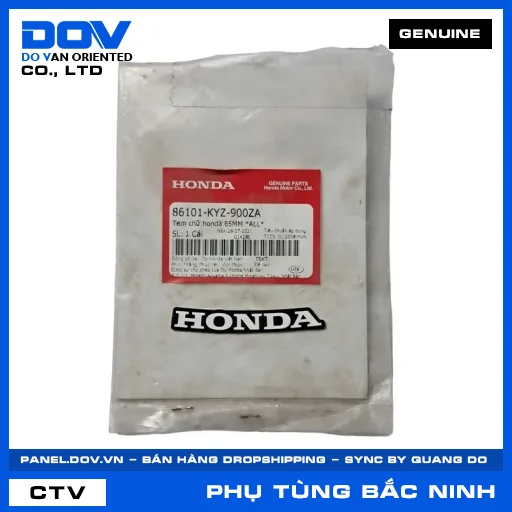 TEM CHỮ HONDA 65MM *ALL* FUTURE 125 — 86101KYZ900ZA