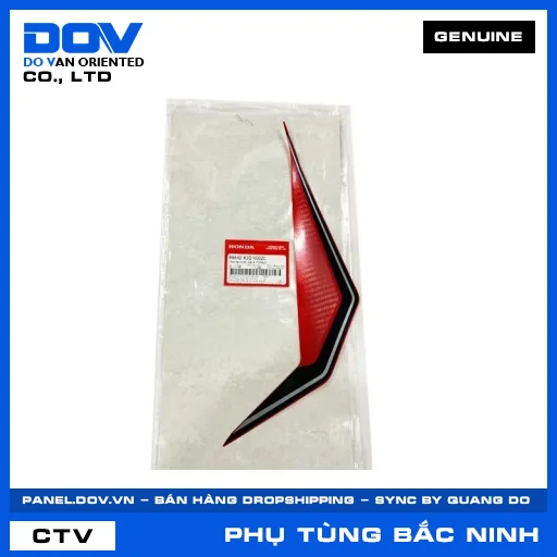TEM ỐP TRƯỚC TRÁI A *TYPE2* AIR BLADE 125/150 — 86642K1GV00ZC