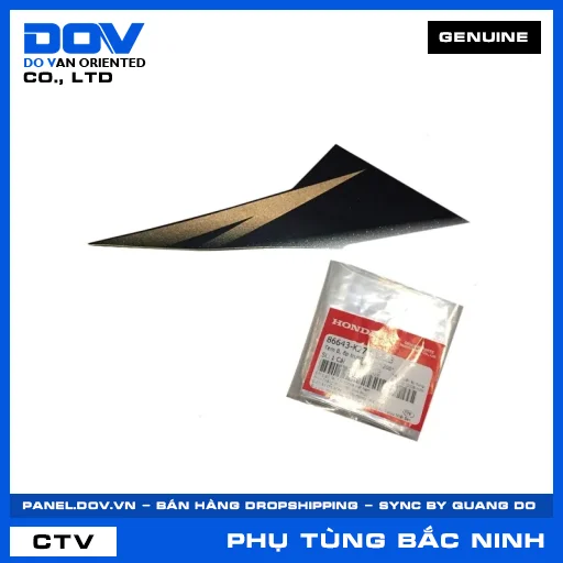 TEM B, ỐP TRƯỚC PHẢI *Y208* AIR BLADE 125 — 86643K27V10ZB