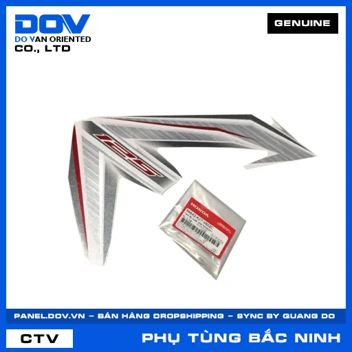 TEM ỐP TRƯỚC PHẢI*NHA62X* AIR BLADE 125 — 86643K27V60ZC