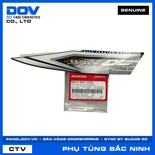 TEM CÁNH YẾM TRÁI *NHB25M* WAVE ALPHA 110 — 86643K89V20ZD