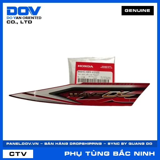 TEM CÁNH YẾM TRÁI *R263* WAVE ALPHA 110 — 86643K89V20ZE