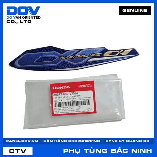 TEM CÁNH YẾM TRÁI *PB421M* WAVE ALPHA 110 — 86643K89V30ZA