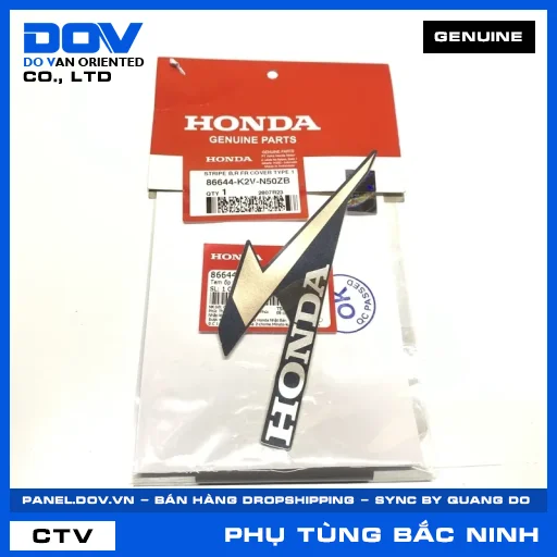TEM ỐP TRƯỚC PHẢI B *TYPE1* — 86644K2VN50ZB