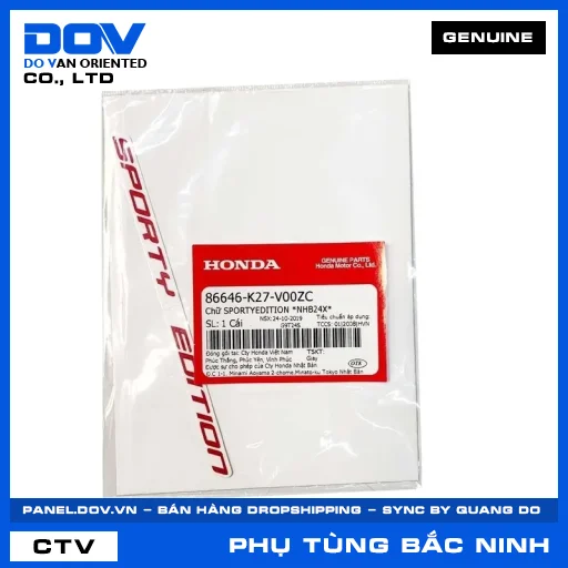 CHỮ SPORTYEDITION *NHB24X* AIR BLADE 125 — 86646K27V00ZC