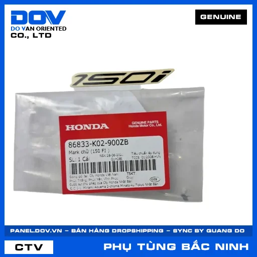 MARK CHỮ (150 FI) SH 125/150 — 86833K02900ZB