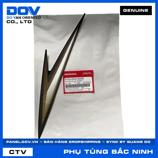 TEM ỐP TRƯỚC TRÁI *NHA69P* WAVE RSX 110 — 87102KWWB20ZB