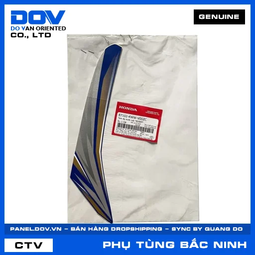 TEM ỐP TRƯỚC TRÁI *B206M* WAVE RSX 110 — 87102KWWV00ZC