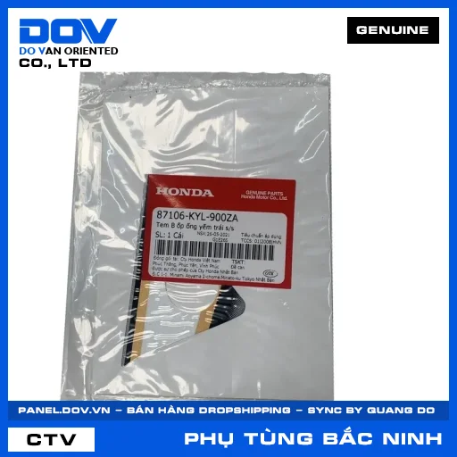 TEM B ỐP ỐNG YẾM TRÁI S/S — 87106KYL900ZA