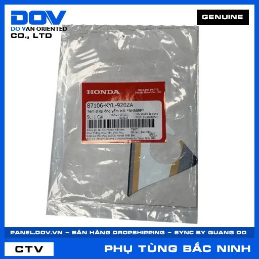 TEM B ỐP ỐNG YẾM TRÁI *NHA69P* — 87106KYL920ZA