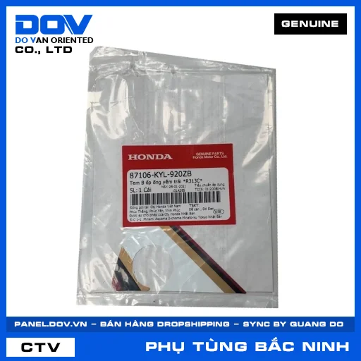 TEM B ỐP ỐNG YẾM TRÁI *R313C* — 87106KYL920ZB
