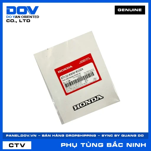 TEM CHỮ HONDA 55MM SS WAVE RSX 110 — 87110KWWB10ZA
