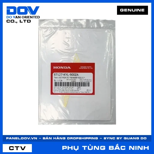 TEM CHỮ PGM FI *NHA69P-R313C* — 87127KYL900ZA