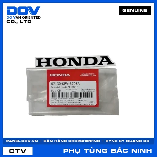 TEM CHỮ HONDA *R150CU* SUPER DREAM — 87130KFV670ZA