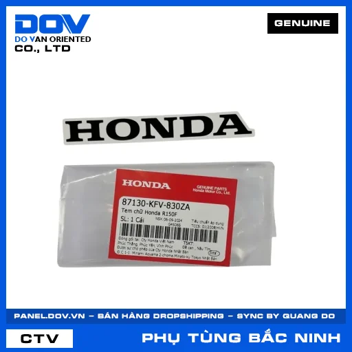 TEM CHỮ HONDA R150F SUPER DREAM — 87130KFV830ZA
