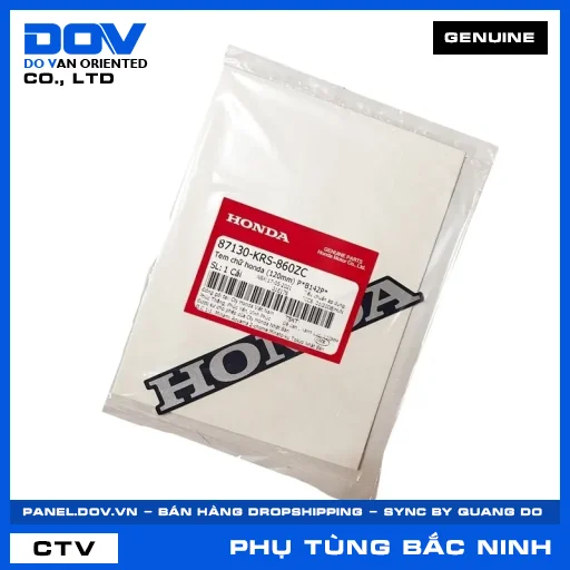 TEM CHỮ HONDA (120MM) P*B142P* WAVE ALPHA — 87130KRS860ZC