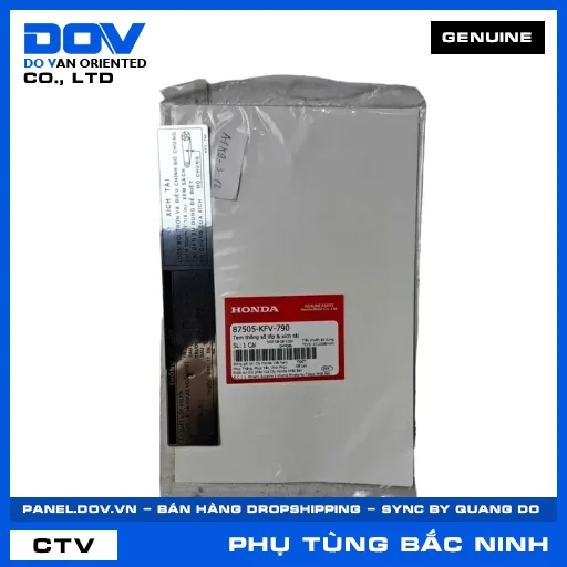 TEM THÔNG SỐ LỐP & XÍCH TẢI (sên) SUPER DREAM — 87505KFV790